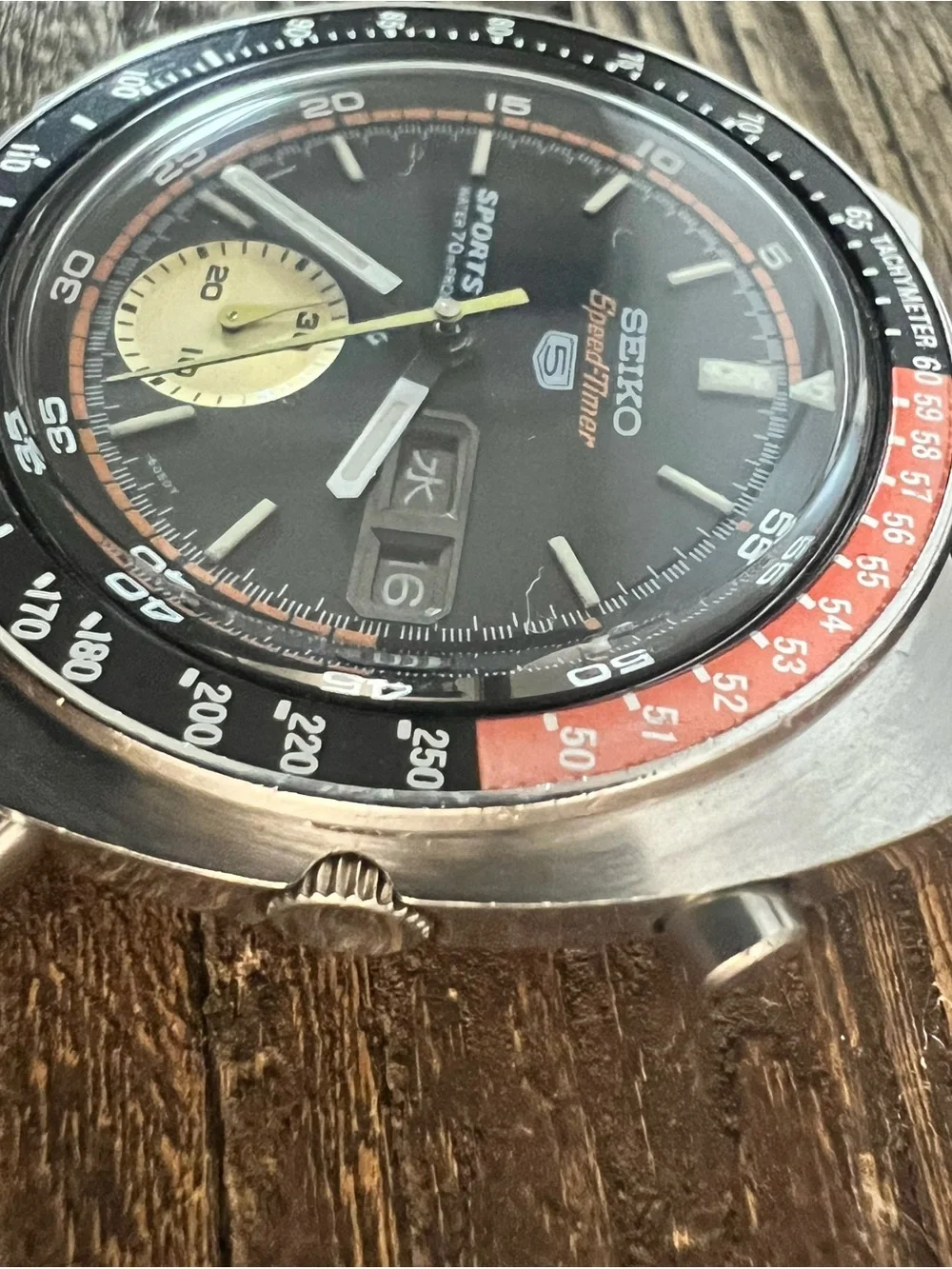 Vintage Seiko 5 Sports Speed-Timer 6139-6030 Chronograph April 1970 Proof Dial